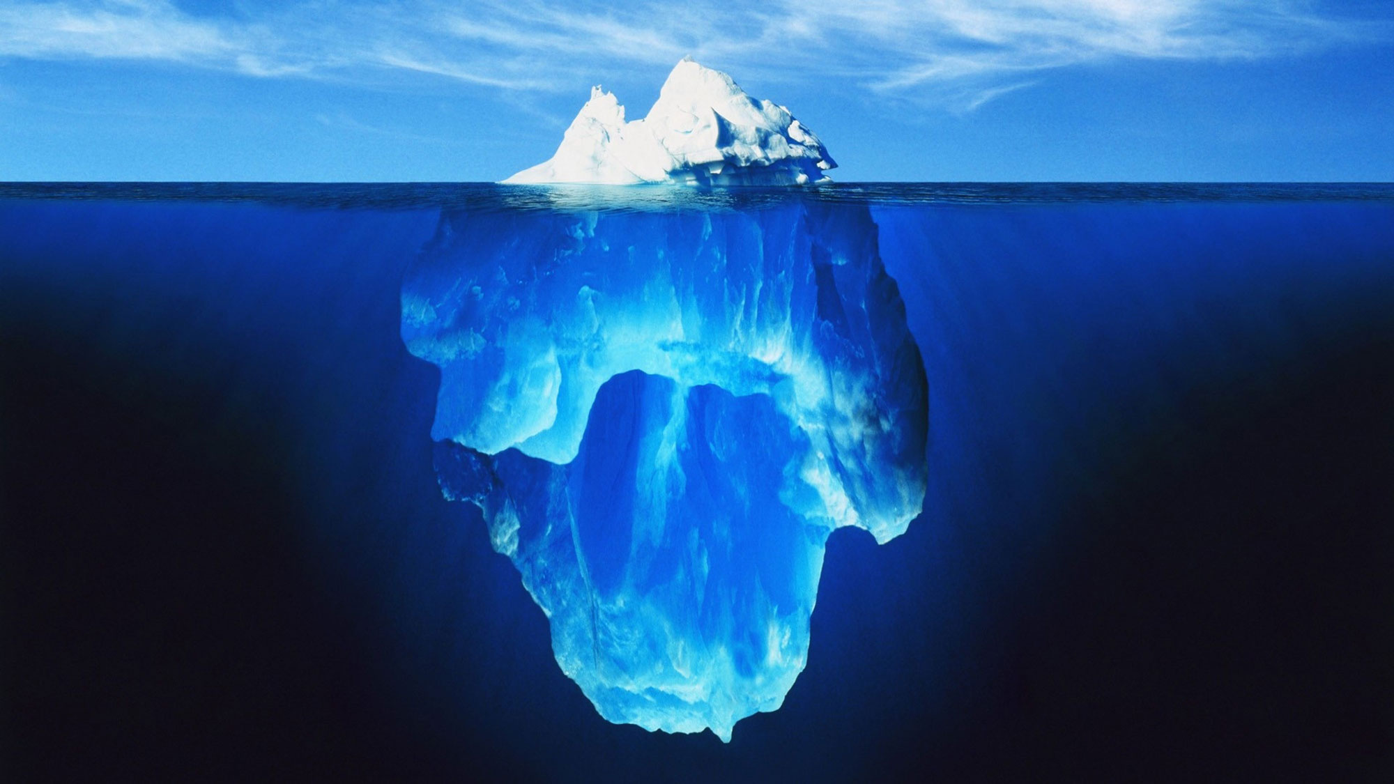 Vue iceberg totalité
